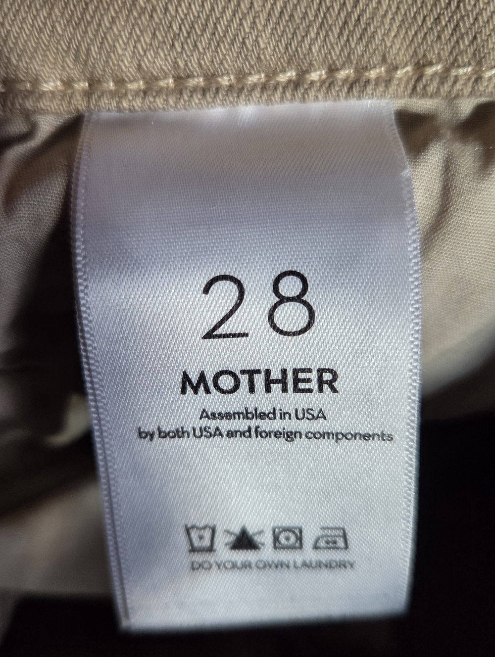 MOTHER The Dodger Flood Jeans Pants Dark Khaki Size 29 - Picture 11 of 12